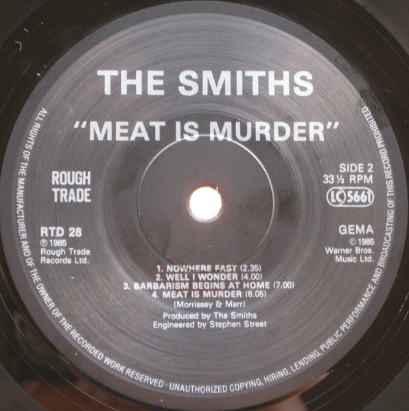 The Smiths - Meat Is Murder | Rough Trade (RTD 28) - 4 The Smiths - Meat Is Murder | Rough Trade (RTD 28) - 4