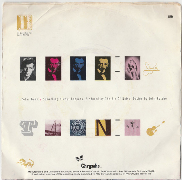 The Art Of Noise Featuring Duane Eddy - Peter Gunn (7") [Vinyl] | China Records (42986) - 2