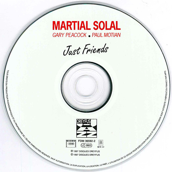 Martial Solal - Just Friends | Dreyfus Jazz (FDM 36592-2) - 3