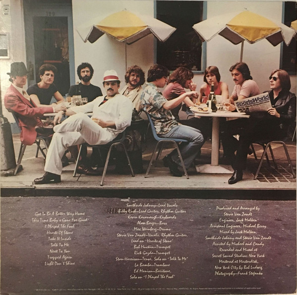 Southside Johnny & The Asbury Jukes - Hearts Of Stone | Epic (JE 35488) - 2