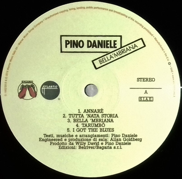 Pino Daniele - Bella 'Mbriana | Atlantic (none) - 3 Pino Daniele - Bella 'Mbriana | Atlantic (none) - 3