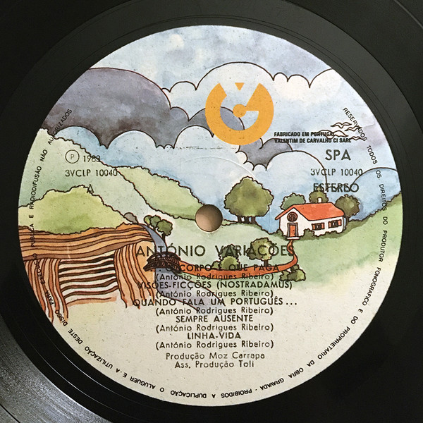 António Variações - Anjo Da Guarda | Valentim De Carvalho (3VCLP 10040) - 2