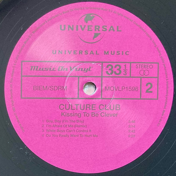 Culture Club - Kissing To Be Clever | Music On Vinyl (MOVLP1596) - 3