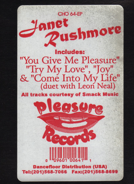 Janet Rushmore - You Give Me Pleasure | Pleasure Records (CHO 64-EP) - 4