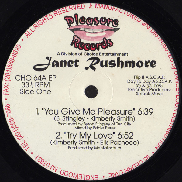 Janet Rushmore - You Give Me Pleasure | Pleasure Records (CHO 64-EP) - 2
