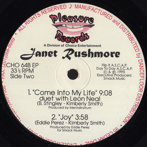 Janet Rushmore - You Give Me Pleasure | Pleasure Records (CHO 64-EP) - 3