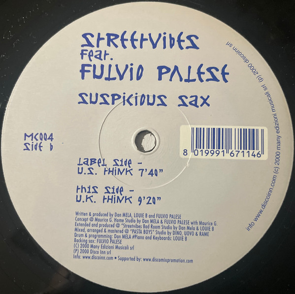 Streetvibes - Suspicious Sax | Manocalda (MC004) - 2 Streetvibes - Suspicious Sax | Manocalda (MC004) - 2