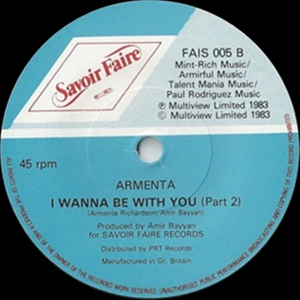 Armenta - I Wanna Be With You | Savoir Faire Records (FAIS 005) - 4 Armenta - I Wanna Be With You | Savoir Faire Records (FAIS 005) - 4