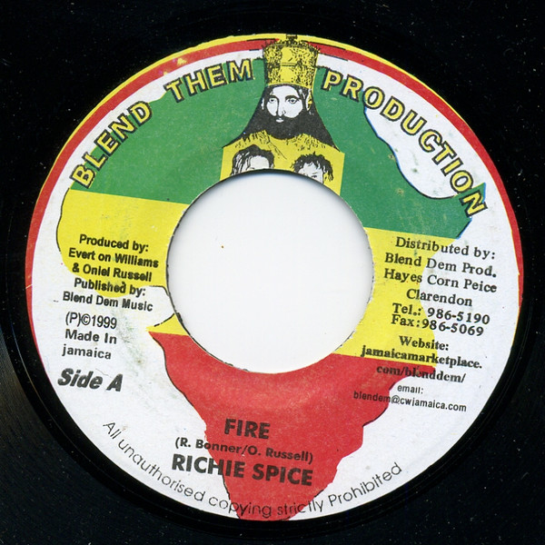Richie Spice - Fire | Blend Them Production (none) - main