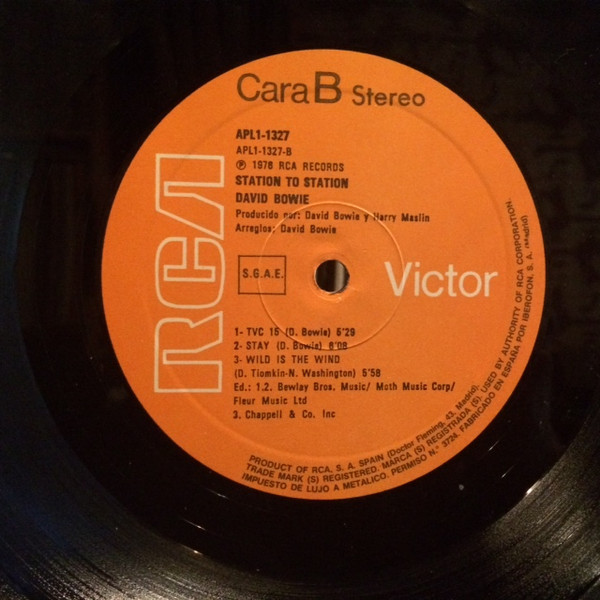 David Bowie - Station To Station | RCA Victor (APL1-1327) - 4 David Bowie - Station To Station | RCA Victor (APL1-1327) - 4