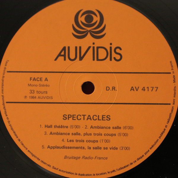 Various - Spectacles | Auvidis (AV 4177) - 2