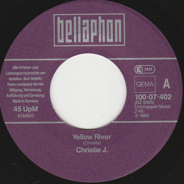 Christie - Yellow River / San Bernadino | Bellaphon (100·07·402) - 3