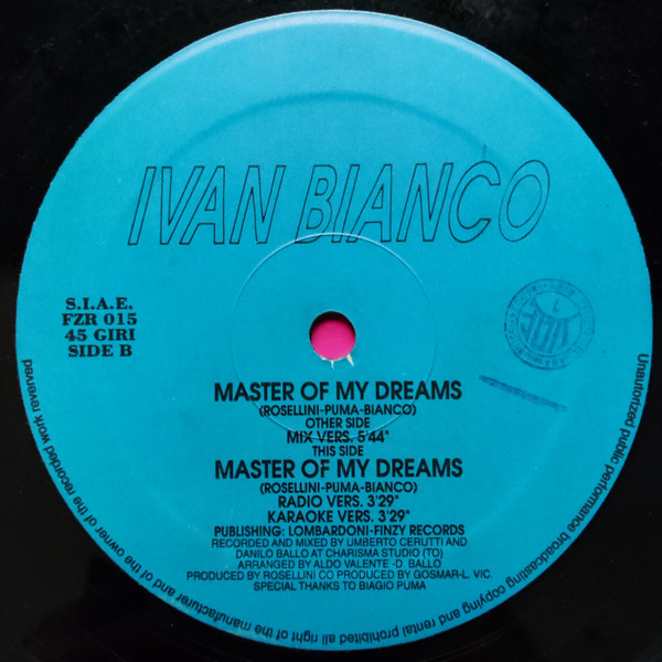 Ivan Bianco - Master Of My Dream | Finzy Records (FZR 015) - 4