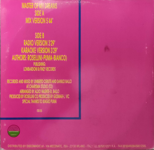 Ivan Bianco - Master Of My Dream | Finzy Records (FZR 015) - 2