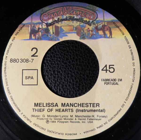 Melissa Manchester - Thief Of Hearts | Casablanca (880 308-7) - main