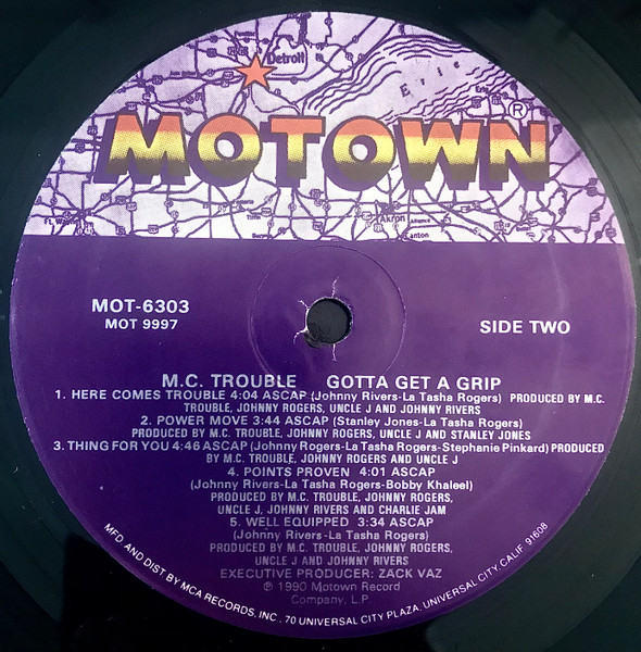 MC Trouble - Gotta Get A Grip | Motown (MOT-6303) - 4
