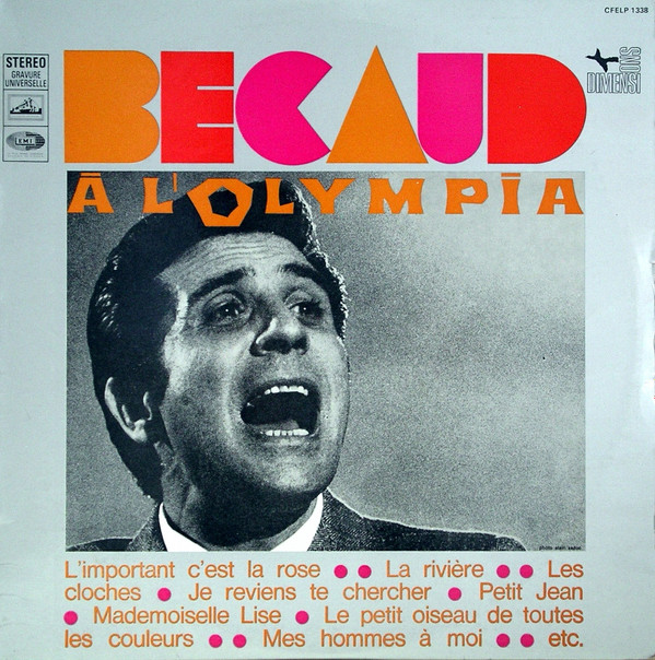 Gilbert Bécaud - Bécaud À L'Olympia | La Voix De Son Maître (CFELP 1338)