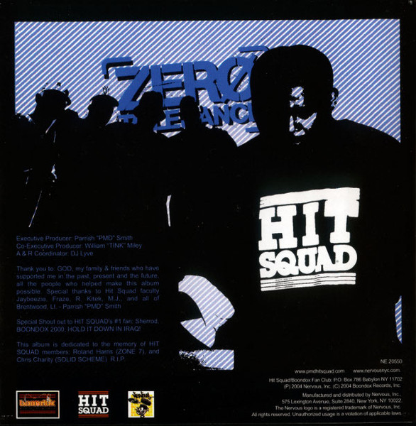 Hit Squad - Zero Tolerance | Boondox Records (NE 20550) - 2