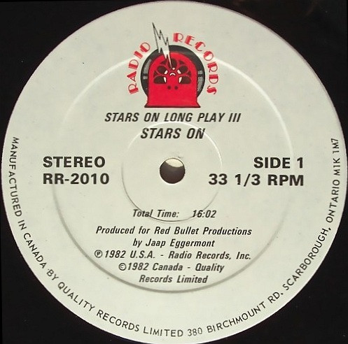 Stars On 45 - Stars On Long Play III | Radio Records (RR-2010) - 3