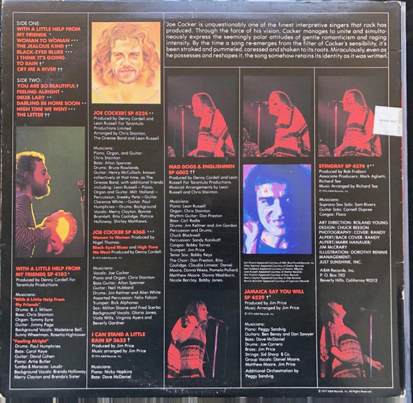 Joe Cocker - Joe Cocker's Greatest Hits | A&M Records (SP 4670) - 2