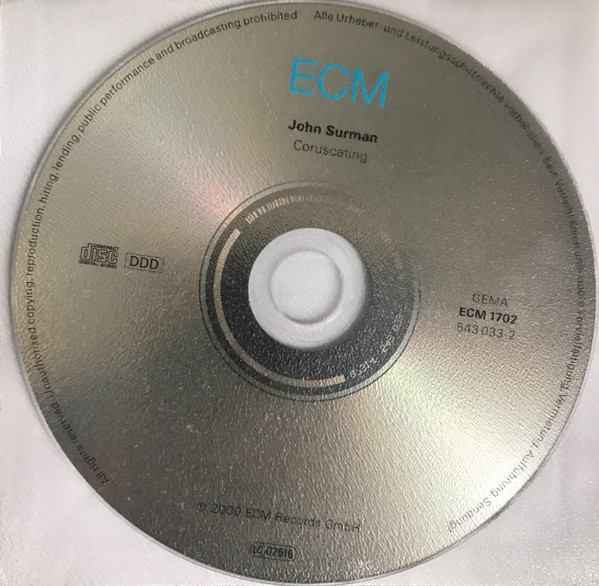 John Surman - Coruscating | ECM Records (ECM 1702) - 3 John Surman - Coruscating | ECM Records (ECM 1702) - 3