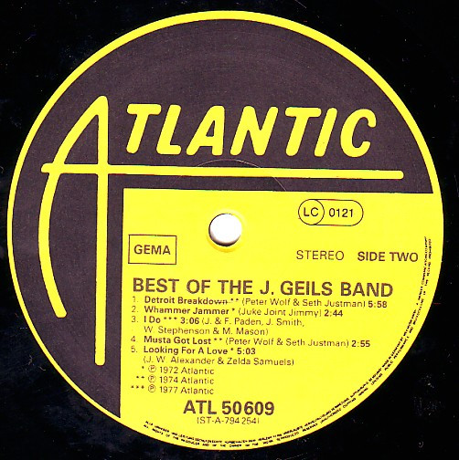The J. Geils Band - Best Of The J. Geils Band | Atlantic (ATL 50 609) - 2