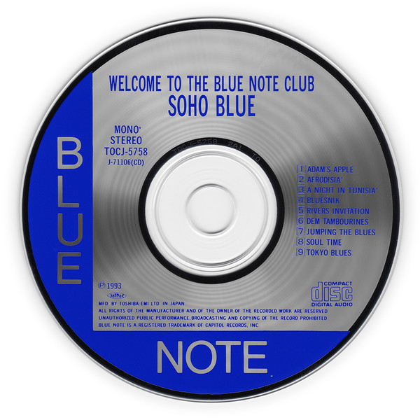 Various - Welcome To The Blue Note Club - Soho Blue | Blue Note (TOCJ-5758) - 3