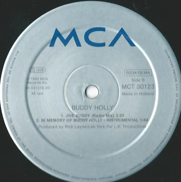 Buddy Holly - Jive Buddy | MCA Records (MCT 30123) - 4 Buddy Holly - Jive Buddy | MCA Records (MCT 30123) - 4