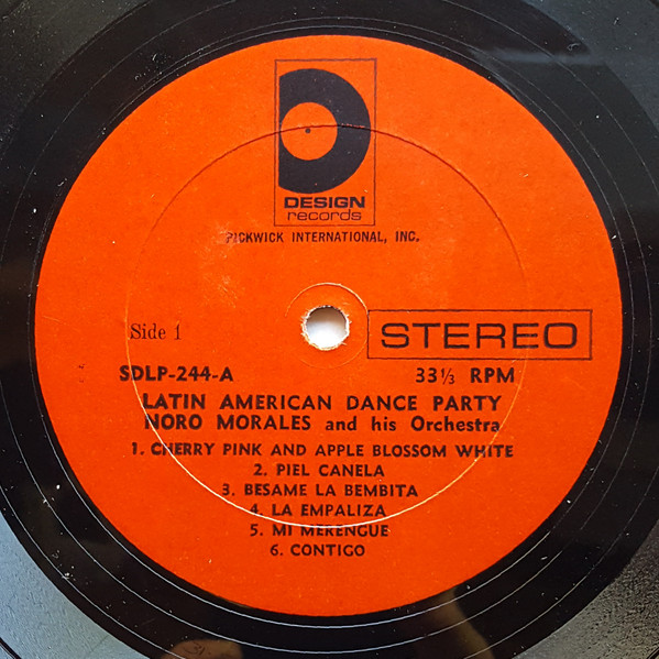 Noro Morales & His Orchestra - Latin American Dance Party | Design Records (DLP 244) - 3