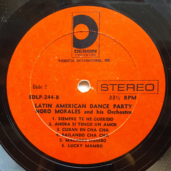 Noro Morales & His Orchestra - Latin American Dance Party | Design Records (DLP 244) - 4