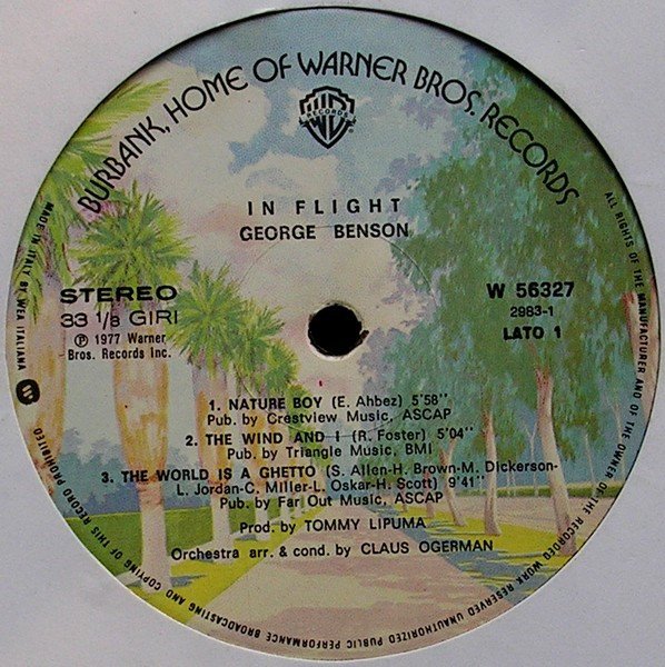 George Benson - In Flight | Warner Bros. Records (W 56327) - 3 George Benson - In Flight | Warner Bros. Records (W 56327) - 3