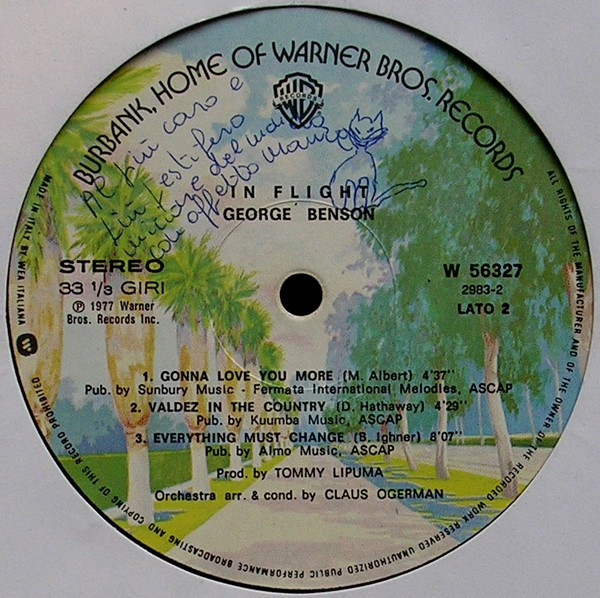 George Benson - In Flight | Warner Bros. Records (W 56327) - 4 George Benson - In Flight | Warner Bros. Records (W 56327) - 4