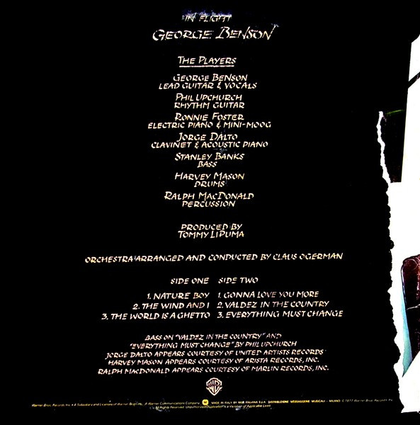 George Benson - In Flight | Warner Bros. Records (W 56327) - 2 George Benson - In Flight | Warner Bros. Records (W 56327) - 2