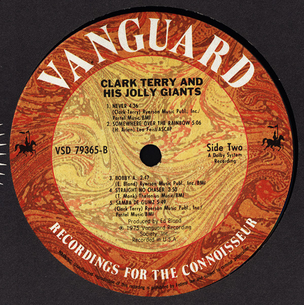 Clark Terry And His Jolly Giants - Clark Terry And His Jolly Giants | Vanguard (VSD-79365) - 4 Clark Terry And His Jolly Giants - Clark Terry And His Jolly Giants | Vanguard (VSD-79365) - 4