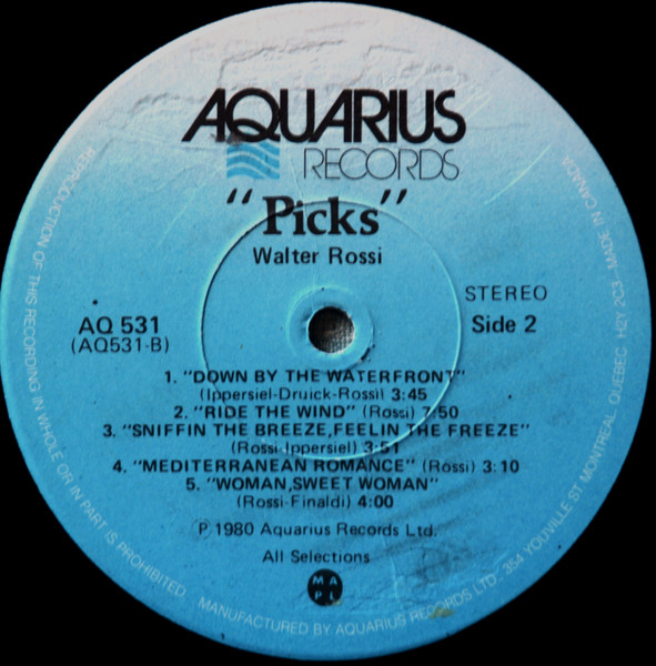 Walter Rossi - Picks | Aquarius Records (AQS531) - 4 Walter Rossi - Picks | Aquarius Records (AQS531) - 4