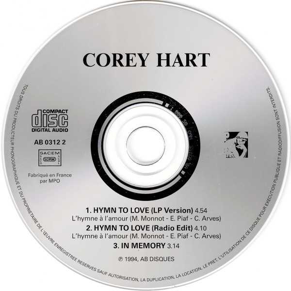 Corey Hart - Hymn To Love | Pense À Moi (AB 0312 2) - 3