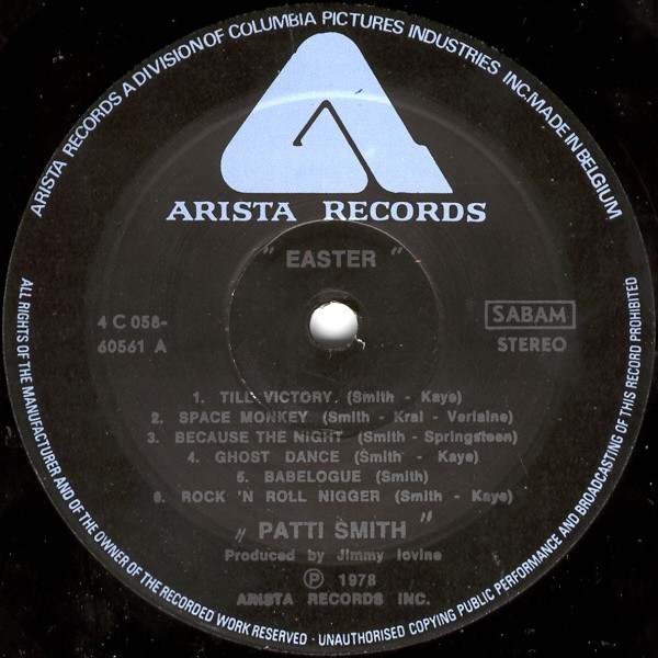 Patti Smith Group - Easter | Arista (4C 058 60561) - 3