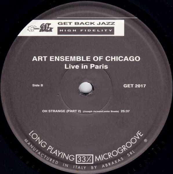 The Art Ensemble Of Chicago - Live In Paris | Get Back (GET 2017) - 4