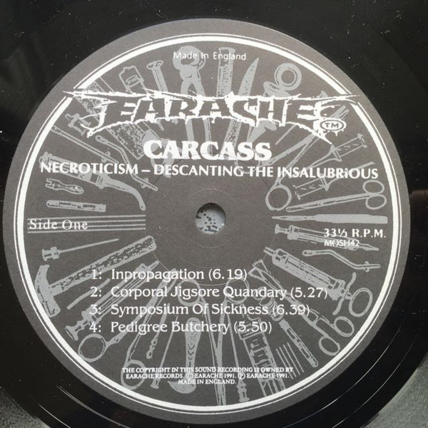 Carcass - Necroticism - Descanting The Insalubrious | Earache (MOSH 42) - 3 Carcass - Necroticism - Descanting The Insalubrious | Earache (MOSH 42) - 3