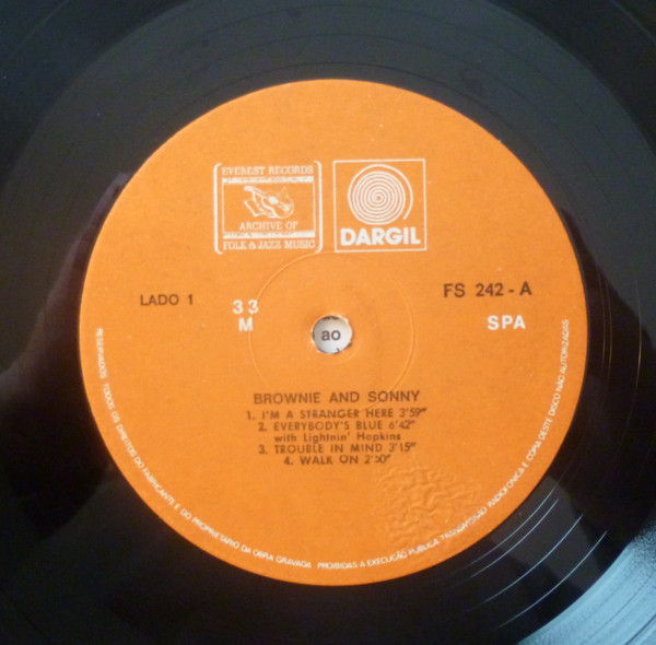 Sonny Terry & Brownie McGhee - Brownie & Sonny | Everest Records Archive Of Folk & Jazz Music (FS-242) - 2 Sonny Terry & Brownie McGhee - Brownie & Sonny | Everest Records Archive Of Folk & Jazz Music (FS-242) - 2
