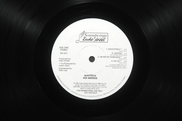 Manteca - No Heroes | Soundwings (SW 2111) - 4