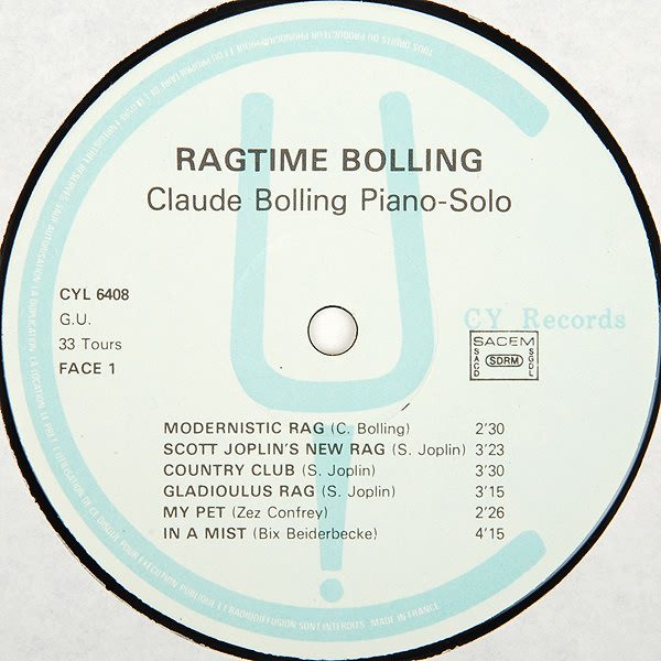 Claude Bolling - Ragtime Bolling - Claude Bolling Piano-Solo | CY Records (CYL 6408) - 3