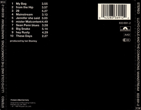 Lloyd Cole & The Commotions - Mainstream | Polydor (833 691-2) - 2