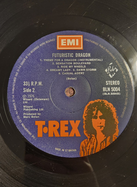 T. Rex - Futuristic Dragon | EMI Records Ltd. (BLN 5004) - 4 T. Rex - Futuristic Dragon | EMI Records Ltd. (BLN 5004) - 4