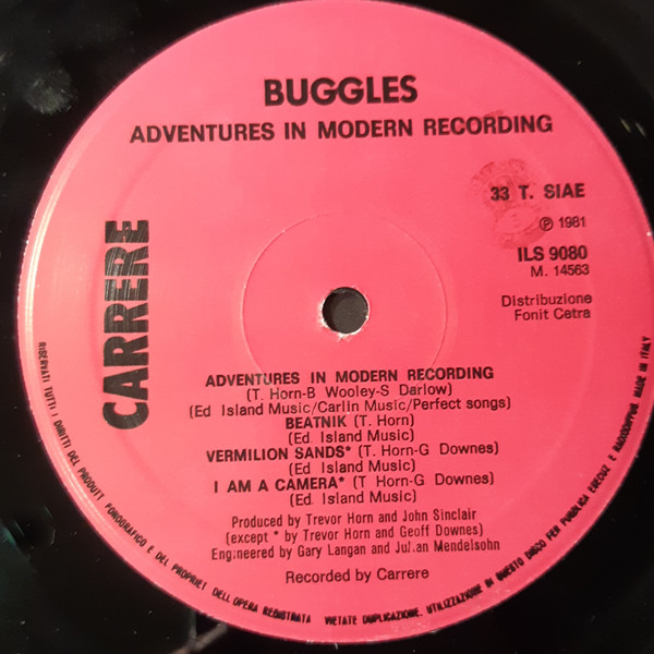 The Buggles - Adventures In Modern Recording | Carrere (ILS 9080) - 2 The Buggles - Adventures In Modern Recording | Carrere (ILS 9080) - 2