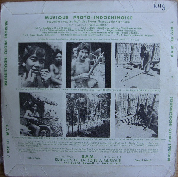 Mnong - Musique Proto-Indochinoise - Recueillie Chez Les Moïs Des Hauts Plateaux Du Viet-Nam | BAM (LD 326) - 2 Mnong - Musique Proto-Indochinoise - Recueillie Chez Les Moïs Des Hauts Plateaux Du Viet-Nam | BAM (LD 326) - 2