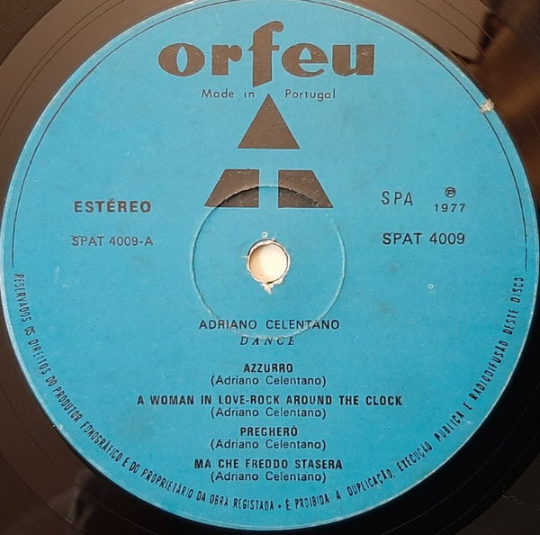 Adriano Celentano - Disco Dance | Orfeu (SPAT 4009)
