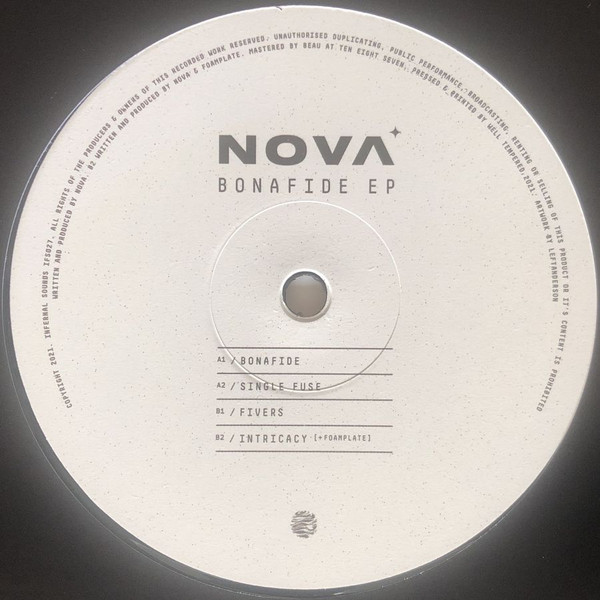 Nova - Bonafide EP | Infernal Sounds (IFS027) - 3