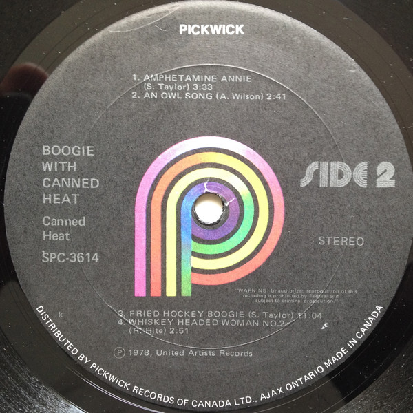 Canned Heat - Boogie With Canned Heat | Pickwick (SPC-3614) - 4 Canned Heat - Boogie With Canned Heat | Pickwick (SPC-3614) - 4