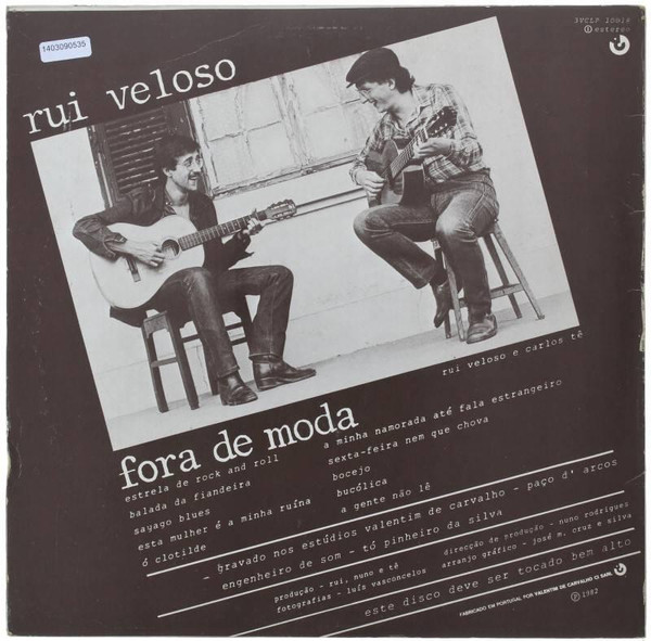 Rui Veloso E A Banda Sonora - Fora De Moda | Valentim de Carvalho (3VCLP 10018) - main